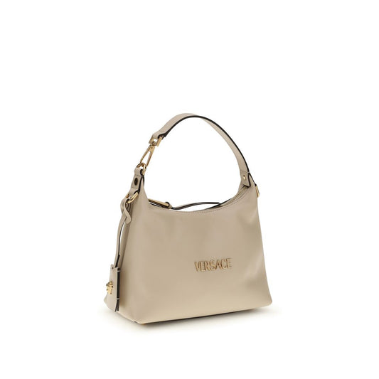 Versace Beige Calf Leather Bos Taurus Handbag Curated Luxury Accessories by Orvyn
