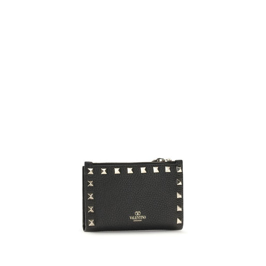 Valentino Garavani Black Calf Leather Bos Taurus Wallet Curated Luxury Accessories by Orvyn