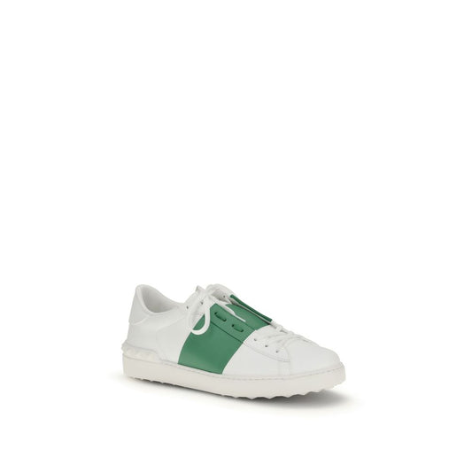 Valentino Garavani White Calf Leather Bos Taurus Low Top Sneakers Curated Luxury Accessories by Orvyn