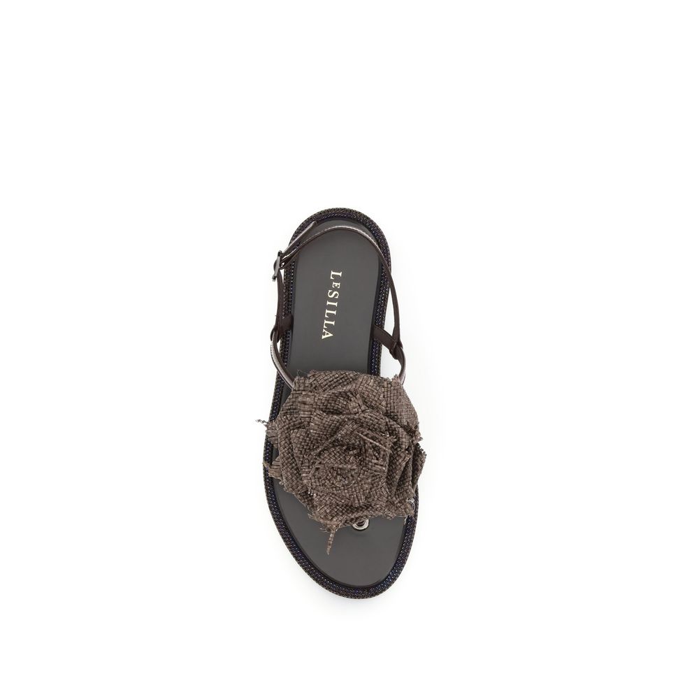 LE SILLA Brown Rose Sandals braun