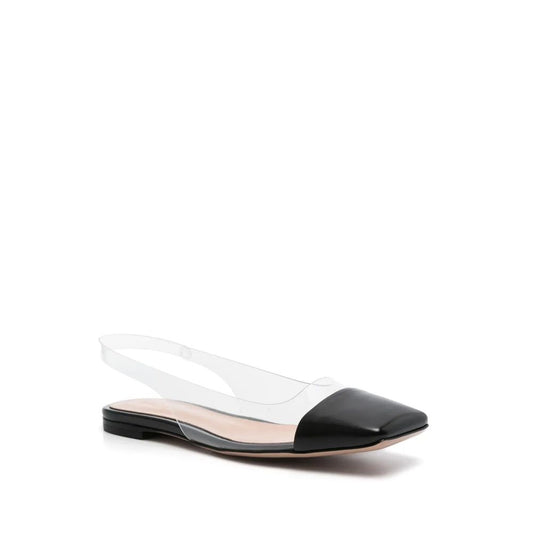 Gianvito Rossi Black Plexiglass Ballet Flats Curated Luxury Accessories by Orvyn