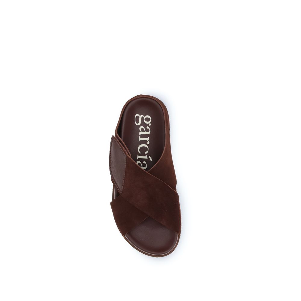 Pedro García Brown Velvet Sandals Curated Luxury Accessories by Orvyn