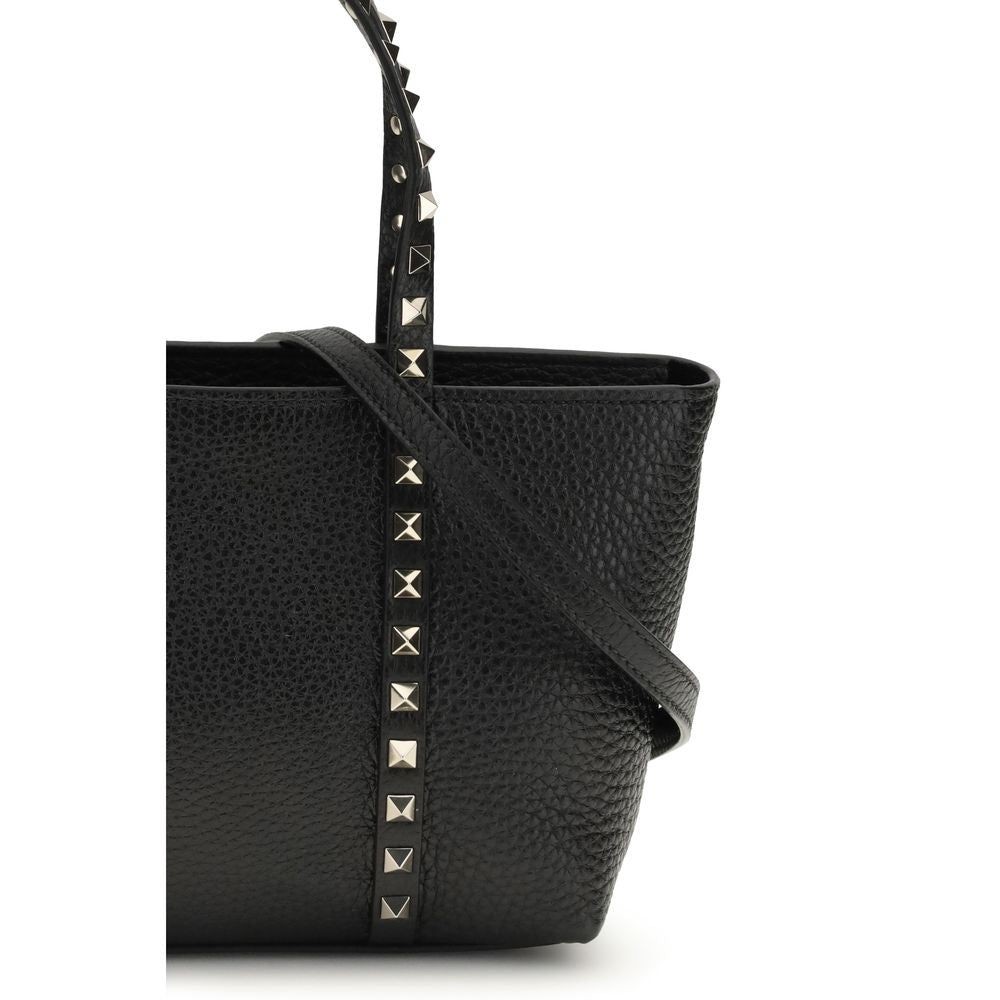 Valentino Garavani Black small Rockstud tote Bag Shoulder Bag