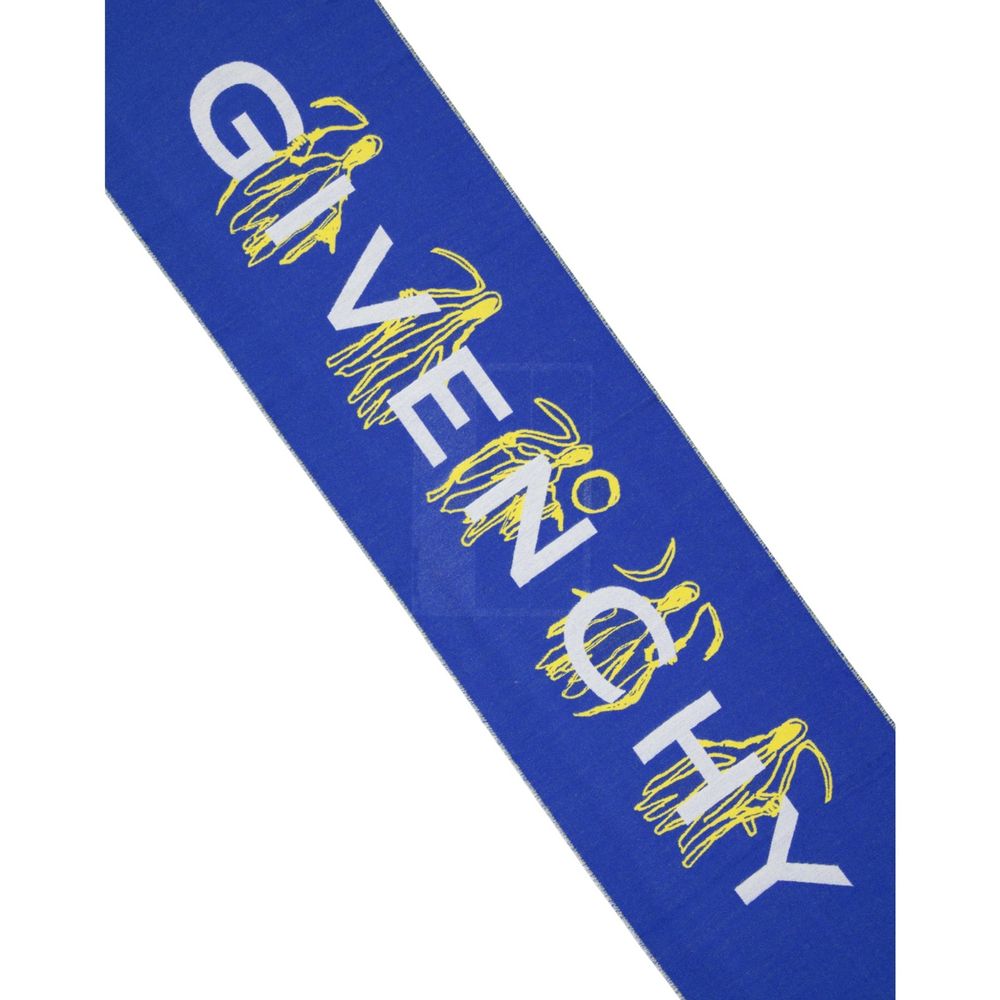 Givenchy Blue Silk Scarf Curated Luxury Accessories by Orvyn