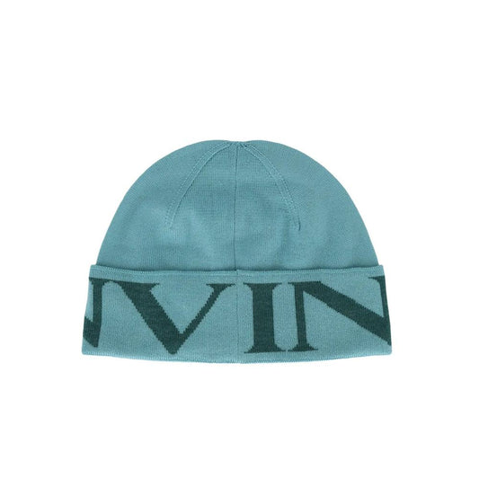 Lanvin Bicolor Virgin Wool Beanie Curated Luxury Accessories by Orvyn