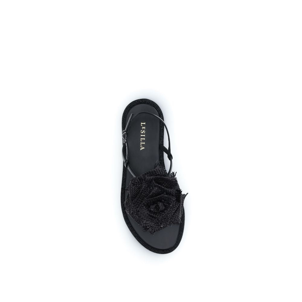LE SILLA Black Rose Sandals schwarz
