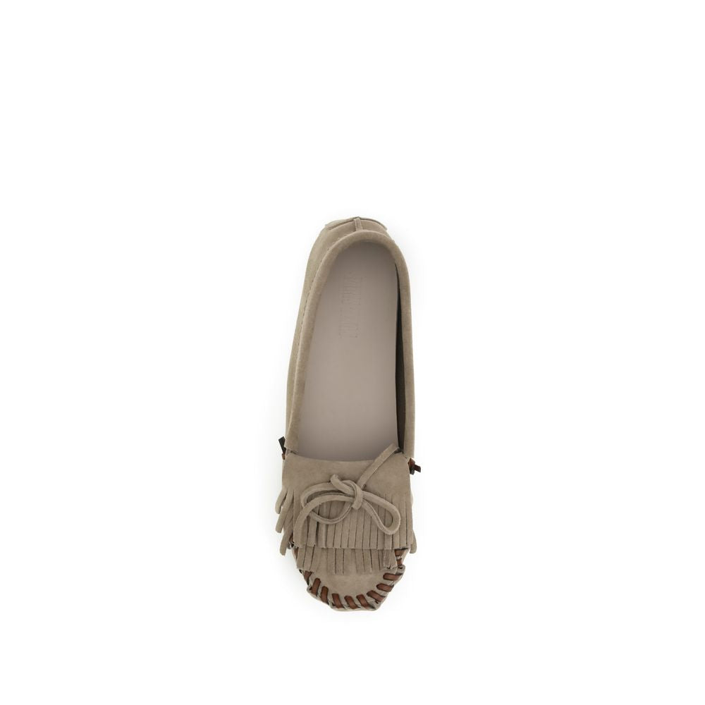 Paris Texas Gray Calf Leather Bos Taurus Moccassin Curated Luxury Accessories by Orvyn