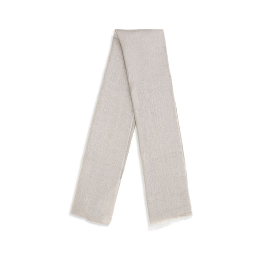 Brunello Cucinelli Beige Cashmere Scarf Curated Luxury Accessories by Orvyn