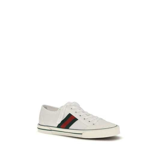 Gucci White Cotton Low Top Sneakers Curated Luxury Accessories by Orvyn