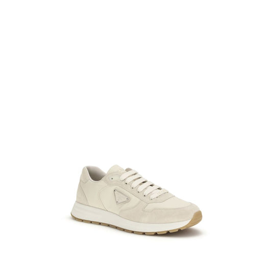 Prada Beige Nylon Low Top Sneakers Curated Luxury Accessories by Orvyn