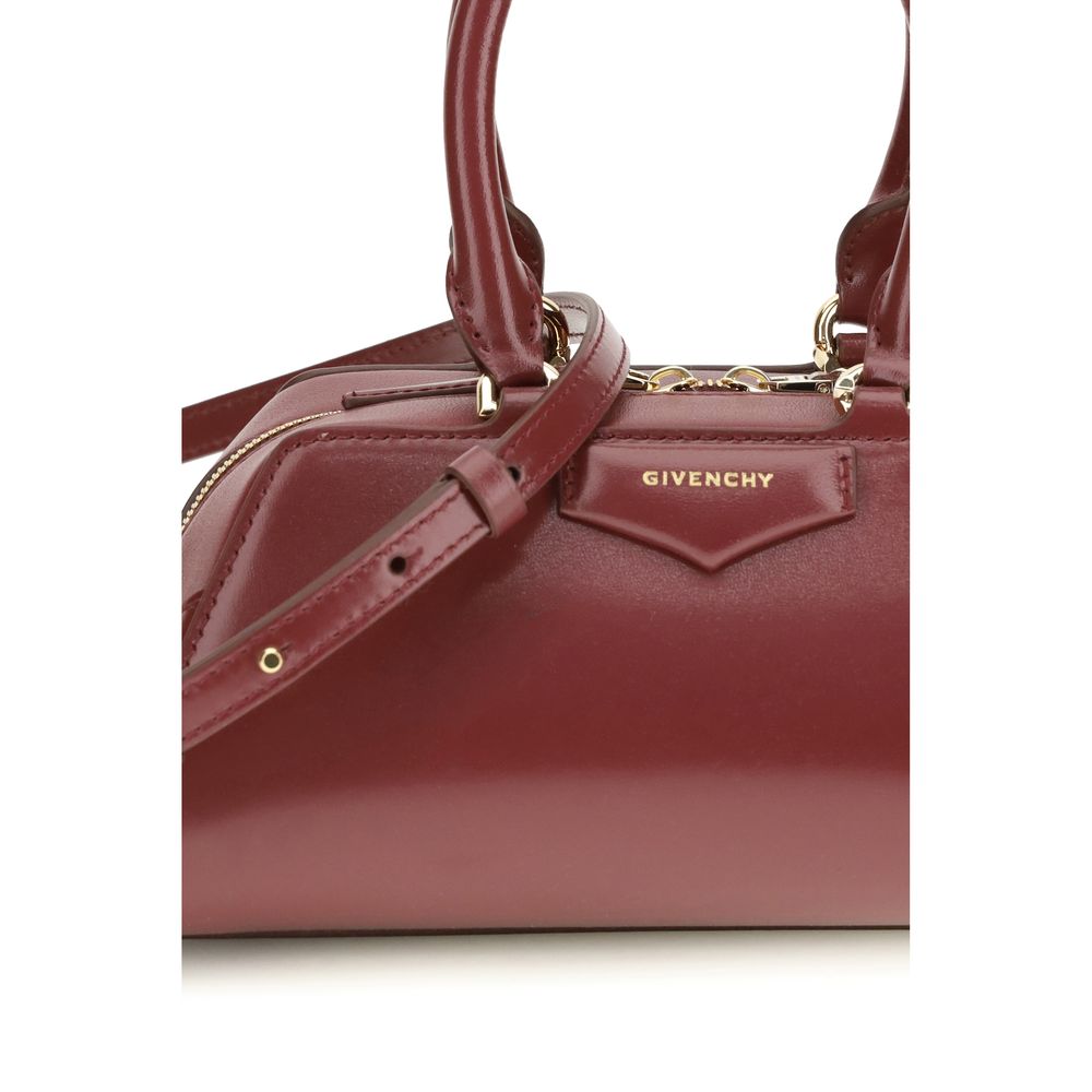 Givenchy Bordeaux Calf Leather Bos Taurus Handbag Curated Luxury Accessories by Orvyn