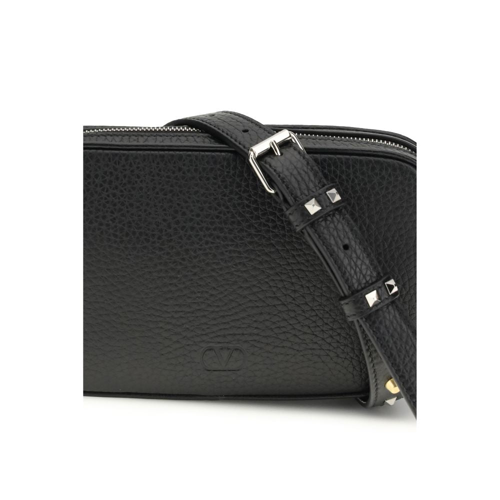 Valentino Garavani Black Calf Leather Bos Taurus Accessories Curated Luxury Accessories by Orvyn