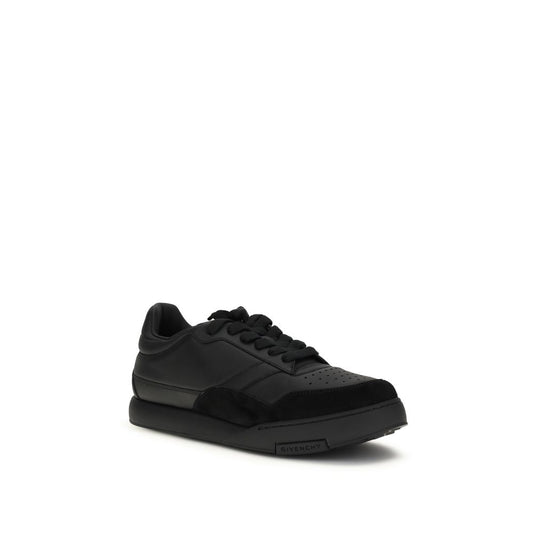 Givenchy Black Calf Leather Bos Taurus Low Top Sneakers Curated Luxury Accessories by Orvyn