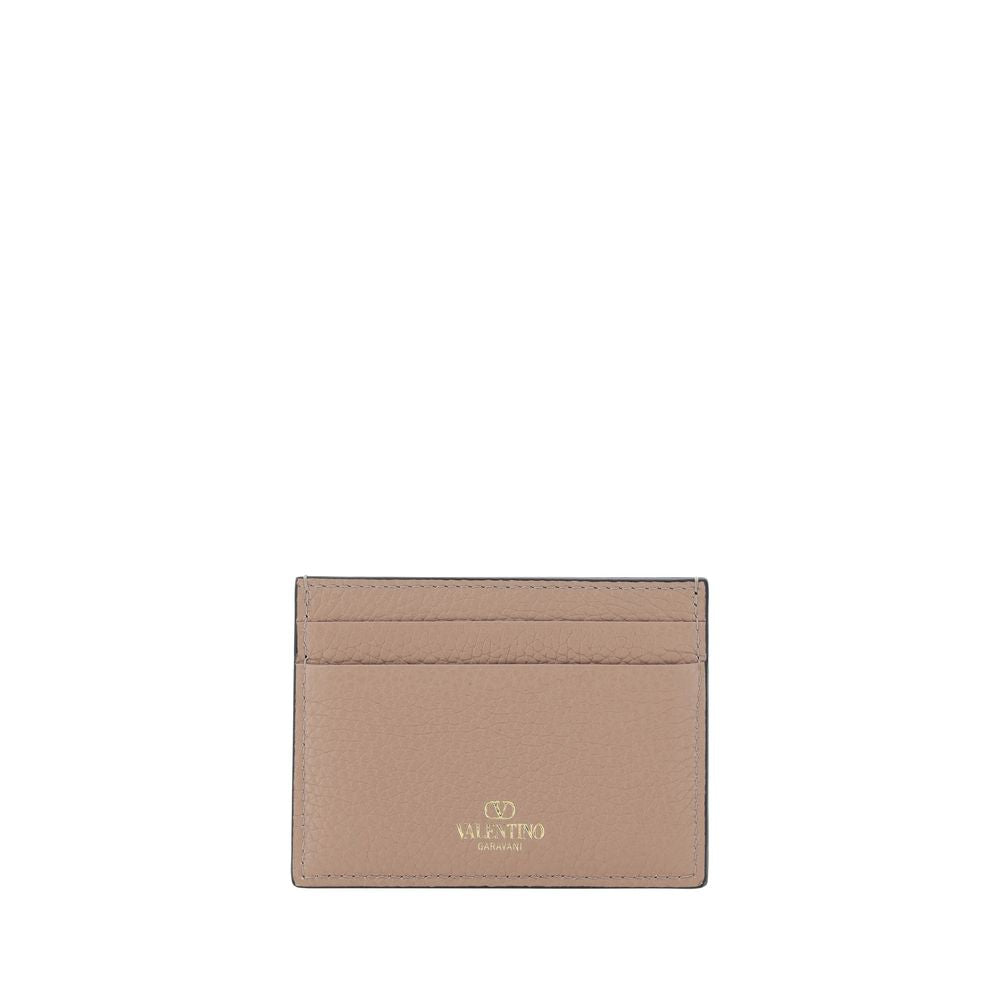 Valentino Garavani Beige Calf Leather Bos Taurus Wallet Curated Luxury Accessories by Orvyn