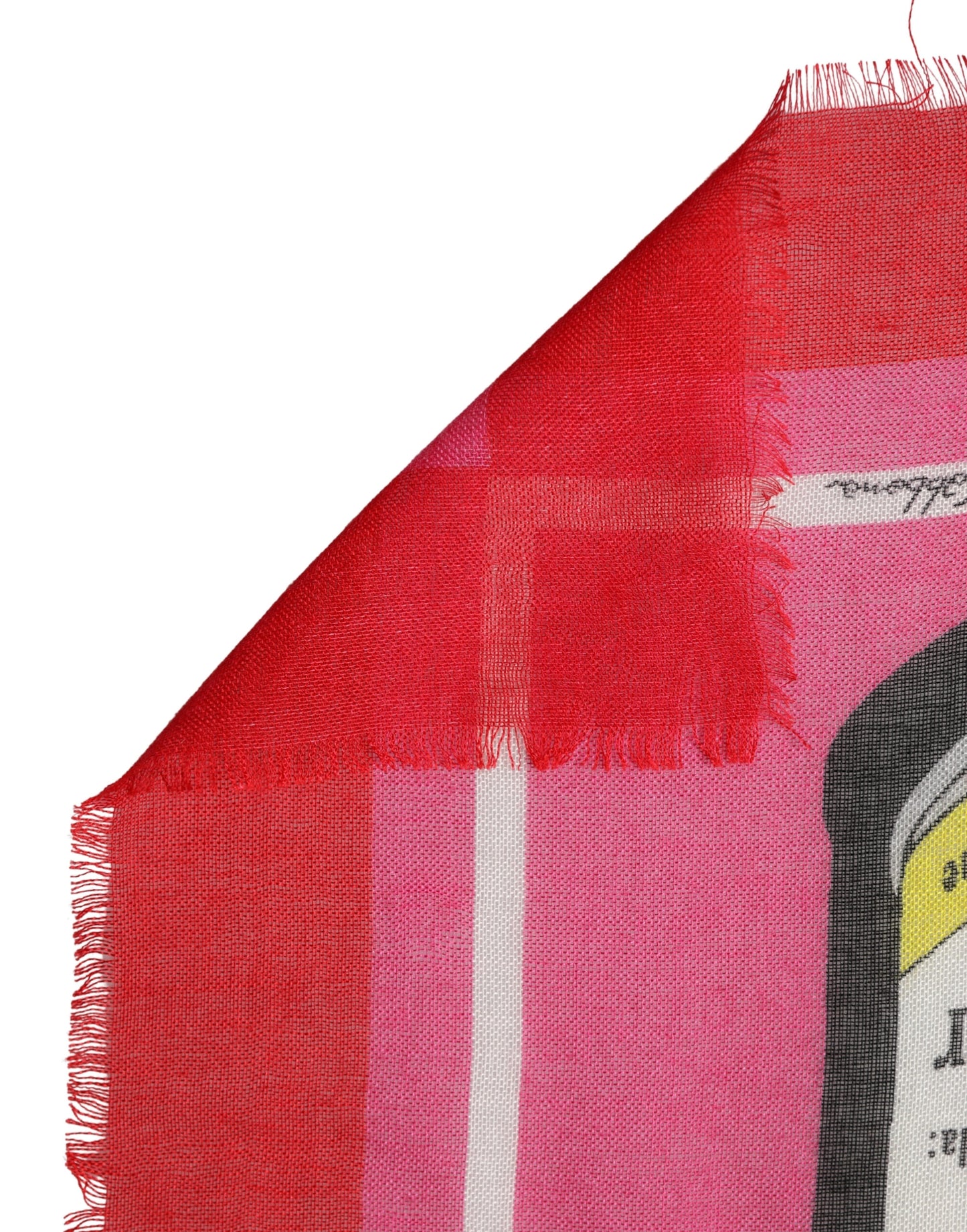Dolce & Gabbana Pink DG Amore Print Neck Square Shawl 140cm x 140cm Scarf Curated Luxury Accessories by Orvyn
