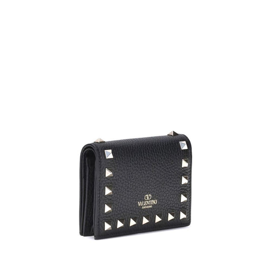Valentino Garavani Black Calf Leather Bos Taurus Wallet Curated Luxury Accessories by Orvyn