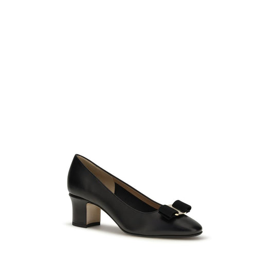 Ferragamo Black Fiocco Vera Pumps schwarz