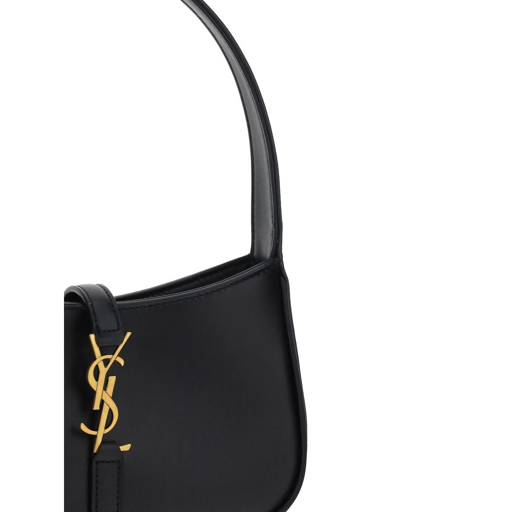 Saint Laurent Black Calf Leather Bos Taurus Shoulder Bag Curated Luxury Accessories by Orvyn