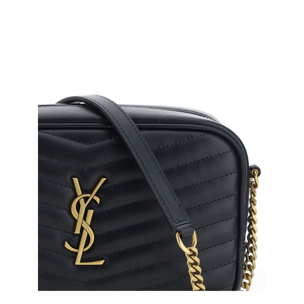 Saint Laurent Black Calf Leather Bos Taurus Shoulder Bag Curated Luxury Accessories by Orvyn