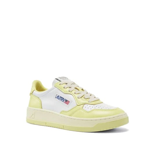 Autry White Leather Low Top Sneakers Curated Luxury Accessories by Orvyn