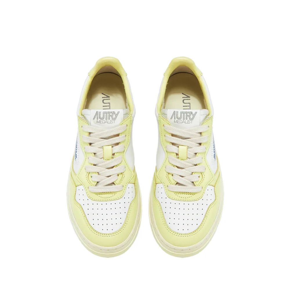 Autry White Leather Low Top Sneakers weiss