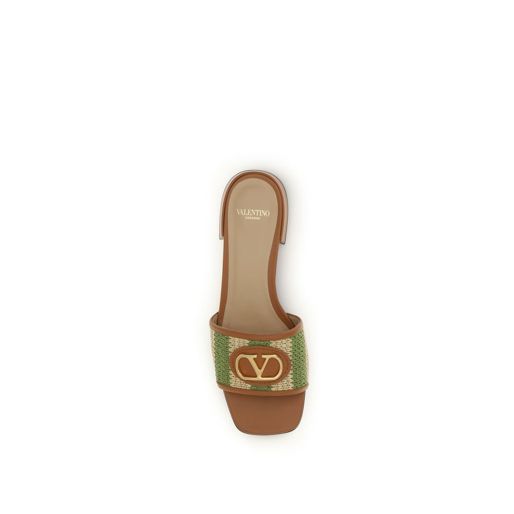 Valentino Garavani Multicolor Viscose Sandals Curated Luxury Accessories by Orvyn