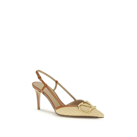 Valentino Garavani Beige Calf Leather Bos Taurus High Heel Pumps Curated Luxury Accessories by Orvyn