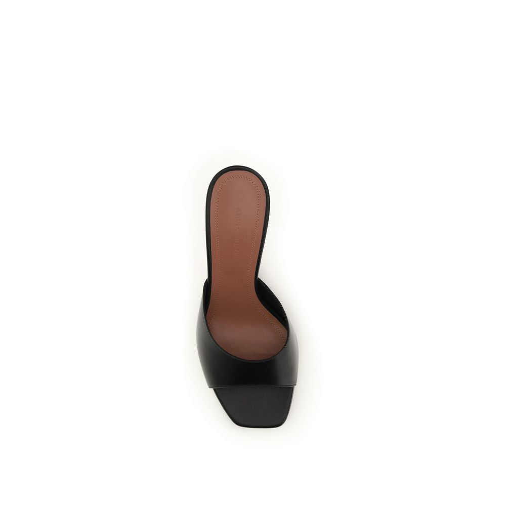 Amina Muaddi Black Lupita Sandals schwarz