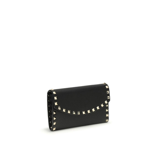 Valentino Garavani Black Calf Leather Bos Taurus Wallet Curated Luxury Accessories by Orvyn