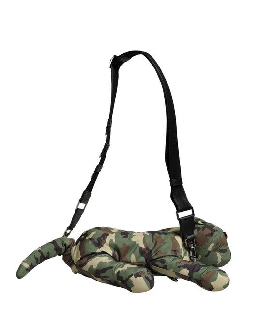 Dolce & Gabbana Multicolor Camouflage Animal Silhouette Waist Borse Bag Curated Luxury Accessories by Orvyn