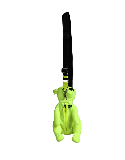 Dolce & Gabbana Green Polyester Animal Silhouette Waist Belt Borse Bag Curated Luxury Accessories by Orvyn