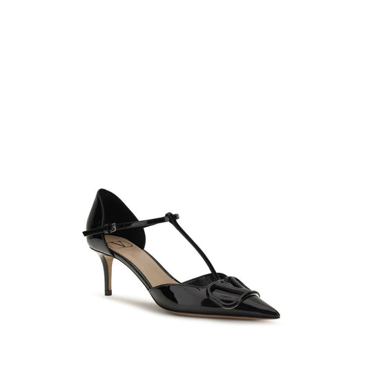 Valentino Garavani Black Calf Leather Bos Taurus High Heel Pumps Curated Luxury Accessories by Orvyn
