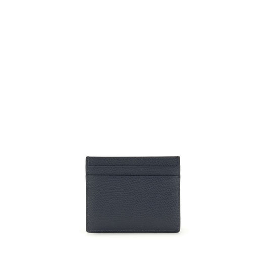Valentino Garavani Blue Calf Leather Bos Taurus Wallet Curated Luxury Accessories by Orvyn