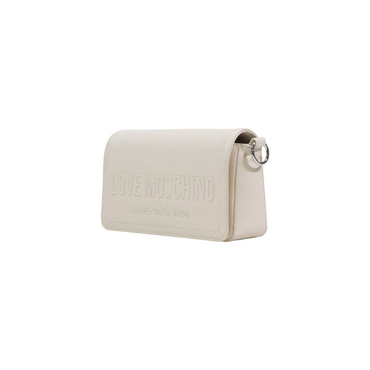 Love Moschino Beige Polyethylene Handbag Curated Luxury Accessories by Orvyn