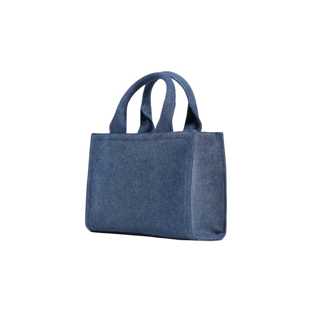 Love Moschino Blue Cotton Handbag Curated Luxury Accessories by Orvyn