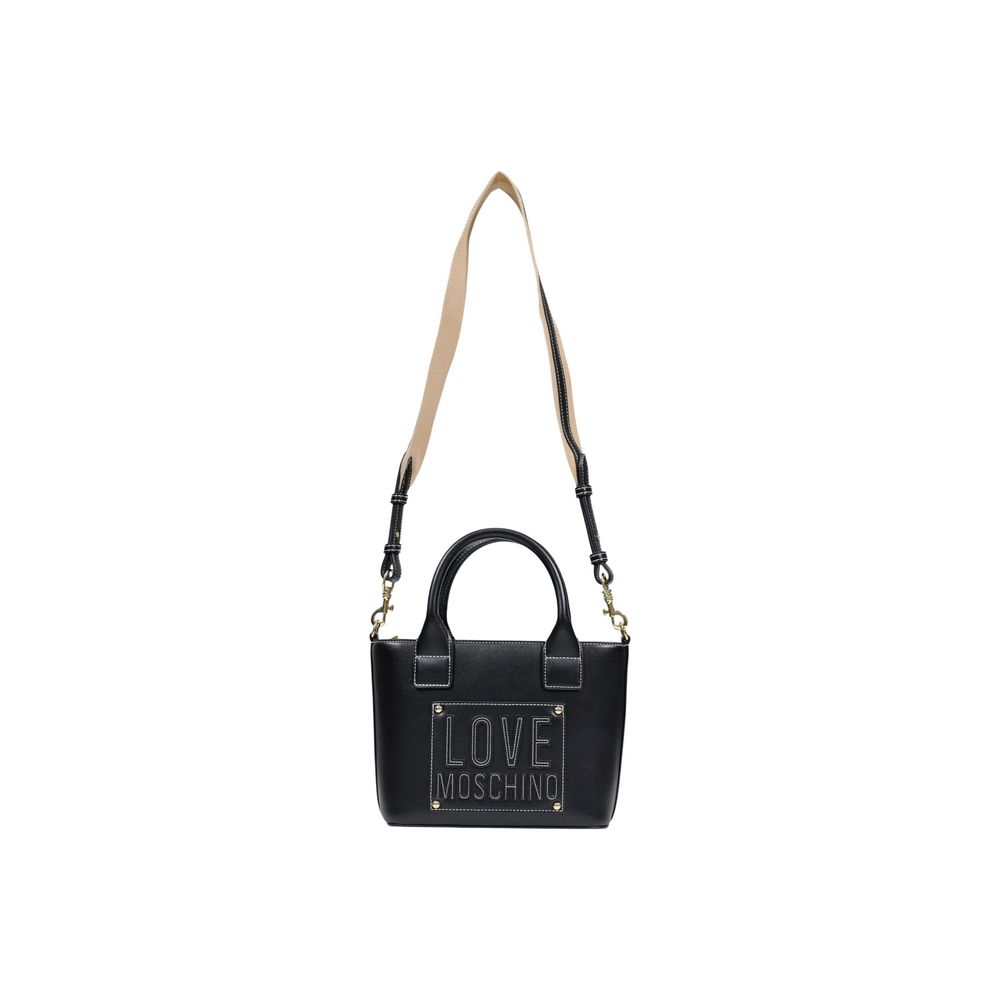 Love Moschino Black Polyethylene Handbag Curated Luxury Accessories by Orvyn