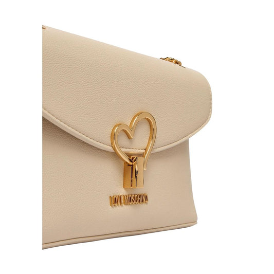 Love Moschino Beige Polyethylene Handbag Curated Luxury Accessories by Orvyn