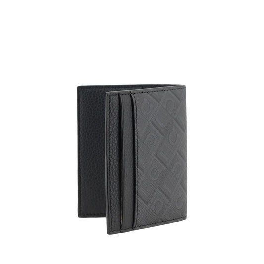 Ferragamo Black Calf Leather Bos Taurus Wallet Curated Luxury Accessories by Orvyn