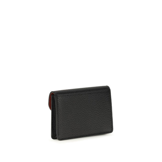Ferragamo Black Calf Leather Bos Taurus Wallet Curated Luxury Accessories by Orvyn