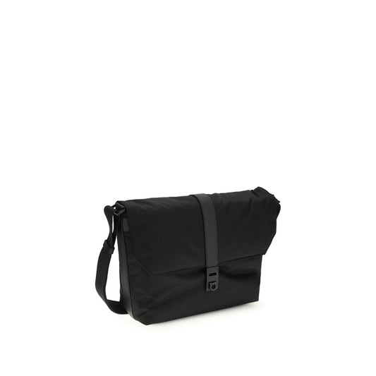 Ferragamo Black Nylon Shoulder Bag Curated Luxury Accessories by Orvyn