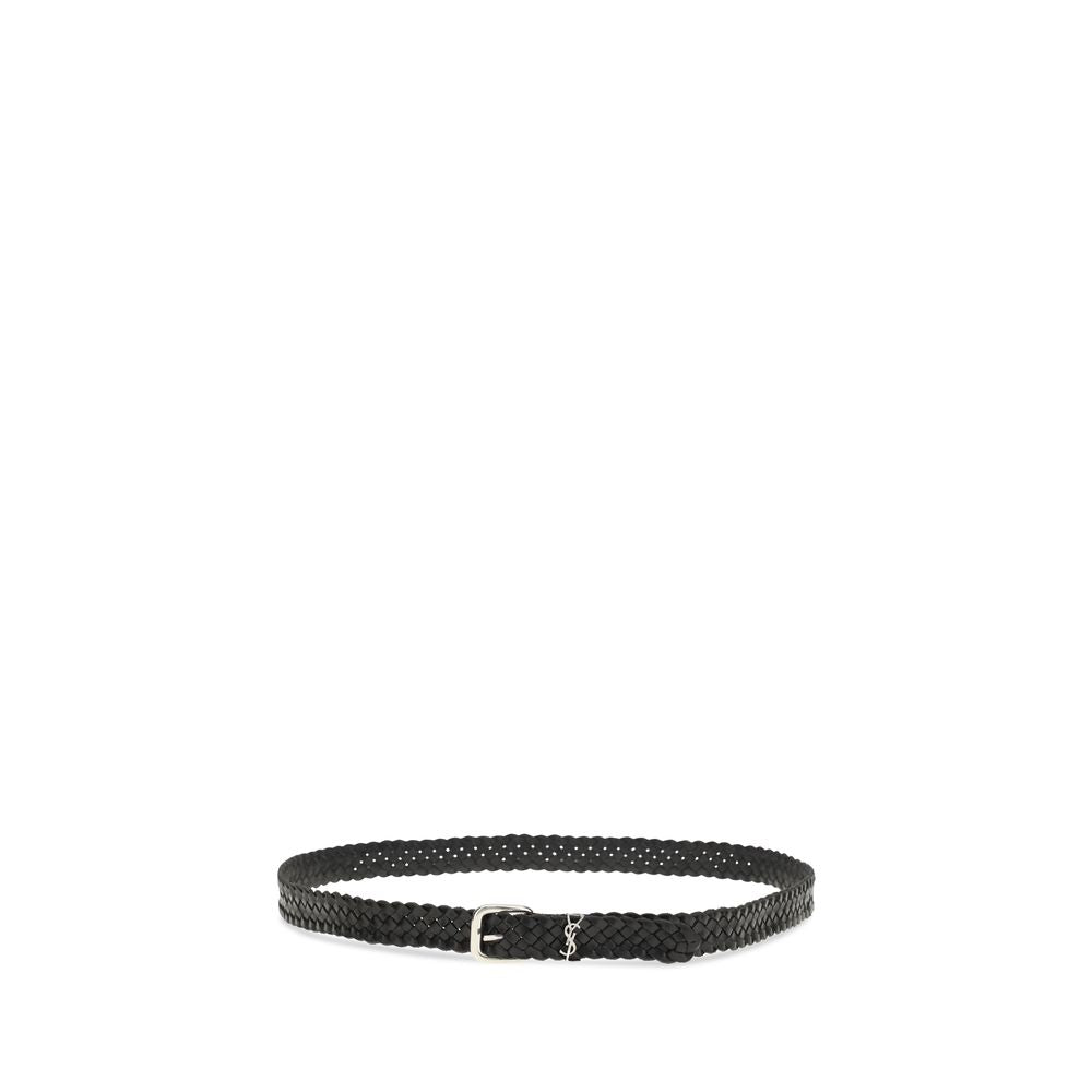 Saint Laurent Black Calf Leather Bos Taurus Regular Belt Curated Luxury Accessories by Orvyn