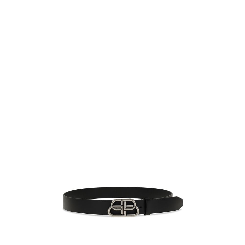 Balenciaga Black Calf Leather Bos Taurus Belt Curated Luxury Accessories by Orvyn