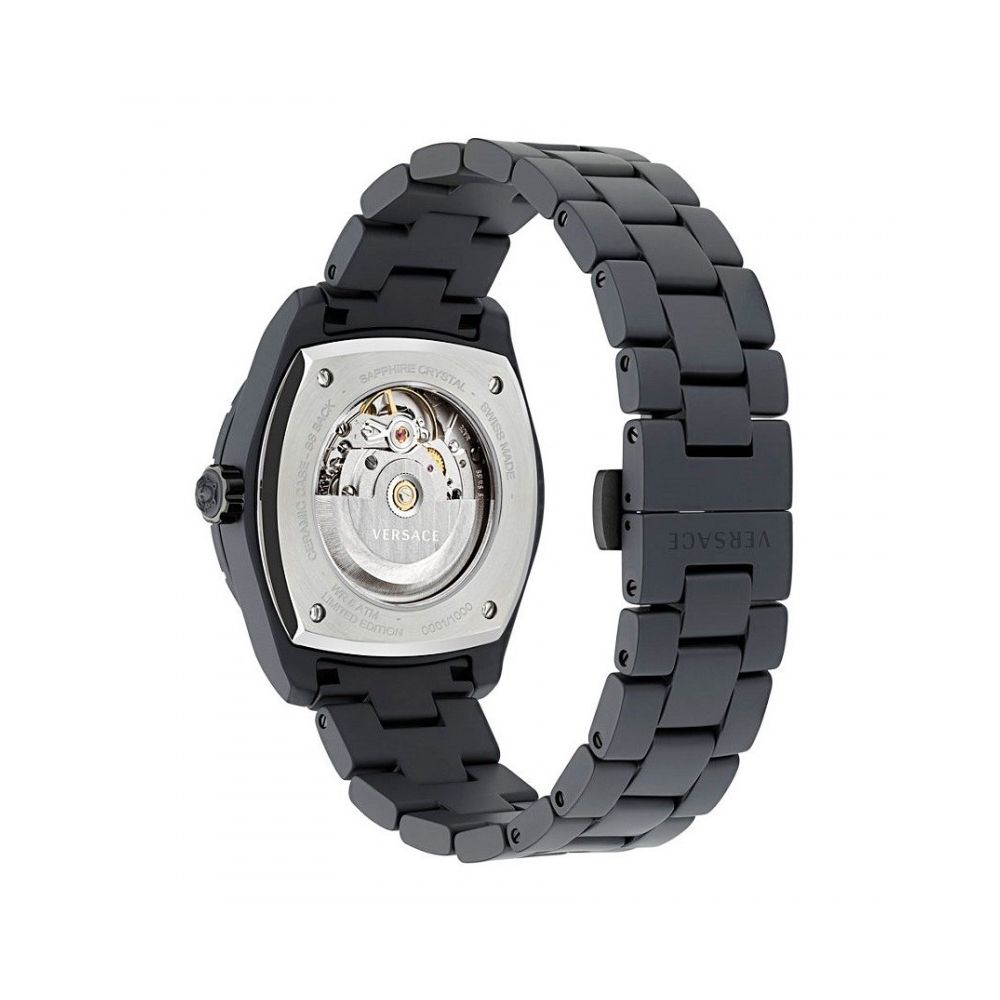 Versace Black Ceramic Dress Watch Curated Luxury Accessories by Orvyn