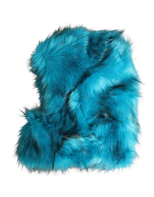 Dolce & Gabbana Blue Modacrylic Fur Women Bucket Capello Hat Curated Luxury Accessories by Orvyn