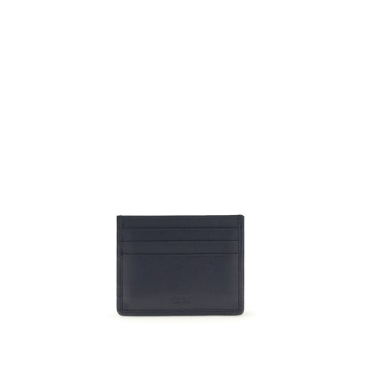 Ferragamo Blue Calf Leather Bos Taurus Wallet Curated Luxury Accessories by Orvyn