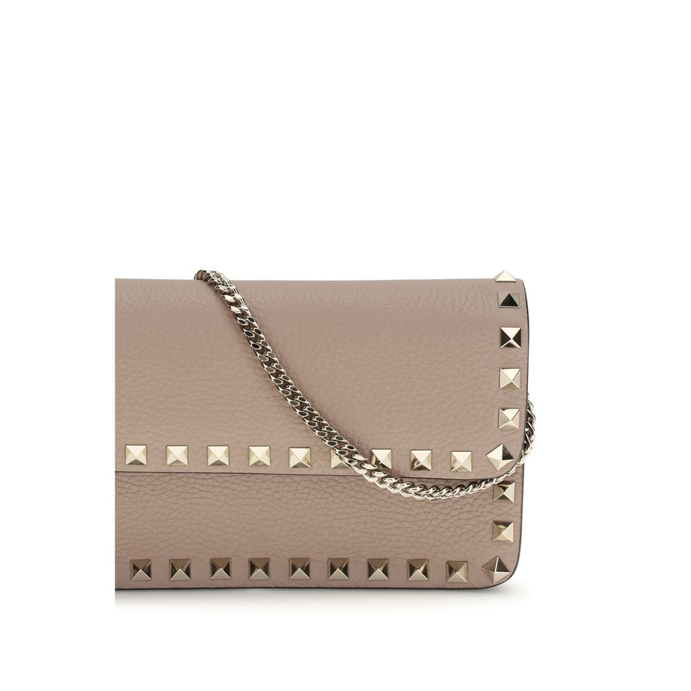 Valentino Garavani Beige Calf Leather Bos Taurus Wallet Curated Luxury Accessories by Orvyn