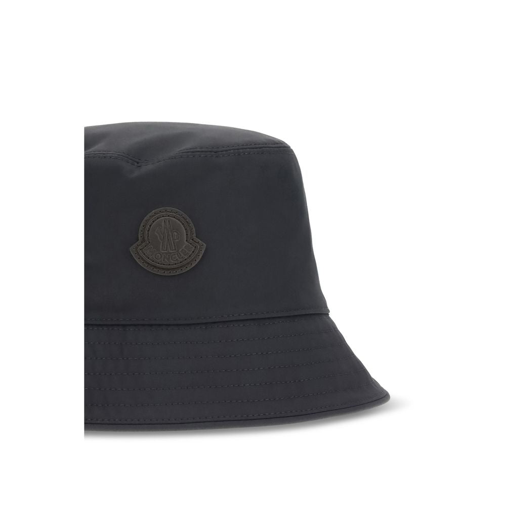 Moncler Blue Cotton Bucket Hat Curated Luxury Accessories by Orvyn