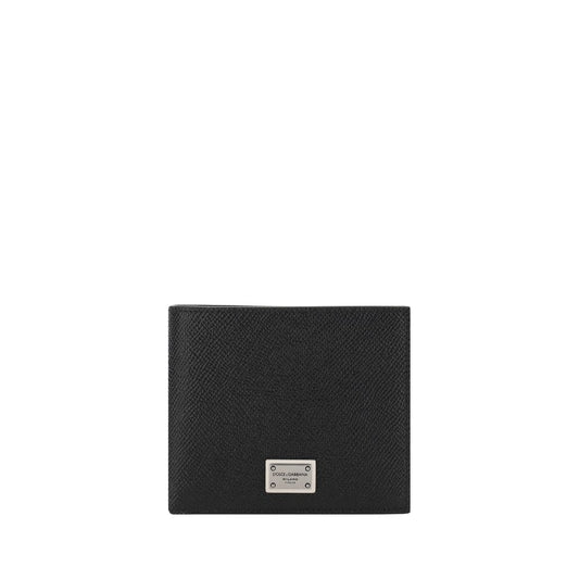 Dolce & Gabbana Black Calf Leather Bos Taurus Wallet Curated Luxury Accessories by Orvyn