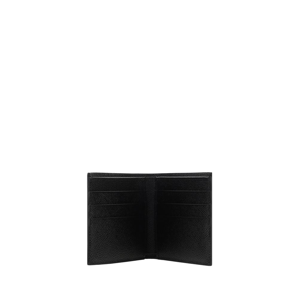 Dolce & Gabbana Black Calf Leather Bos Taurus Wallet Curated Luxury Accessories by Orvyn