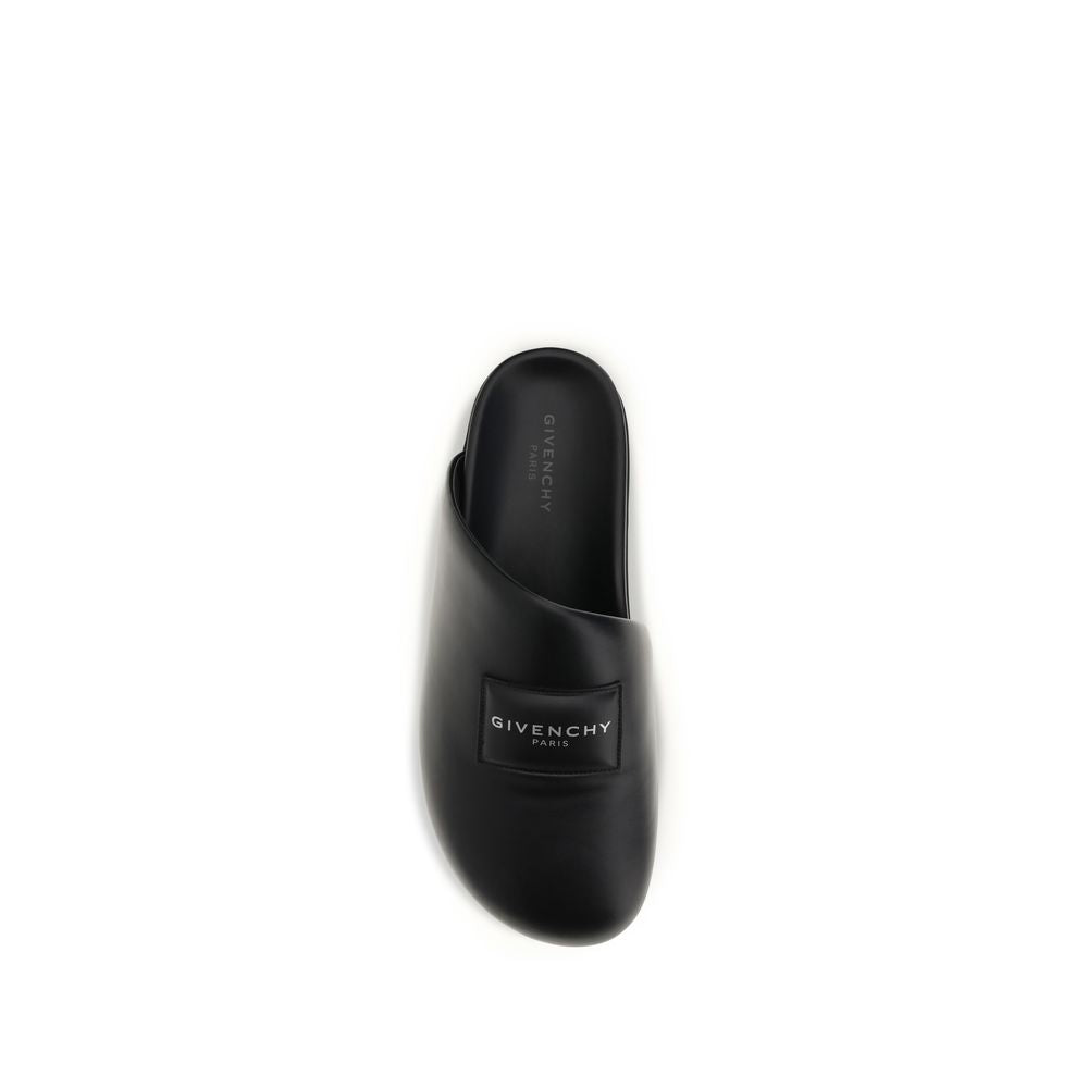 Givenchy Black Calf Leather Bos Taurus Mules Curated Luxury Accessories by Orvyn